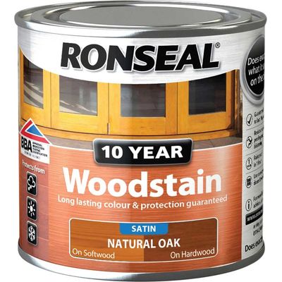 Ronseal 38672 10 Year Woodstain Natural Oak 250Ml