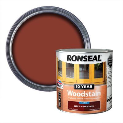 Ronseal 10 Year Woodstain Deep Mahogany 750ml