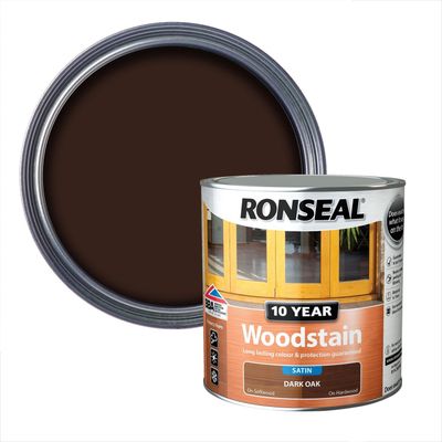 Ronseal 38680 10 Year Woodstain Dark Oak 750Ml - Thumbnail 2