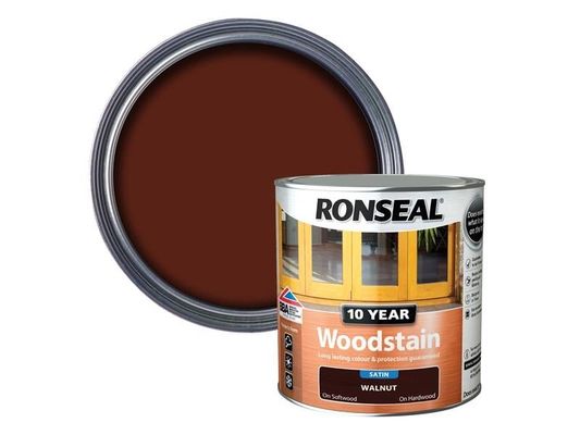 Ronseal 38682 10 Year Woodstain Walnut 750Ml