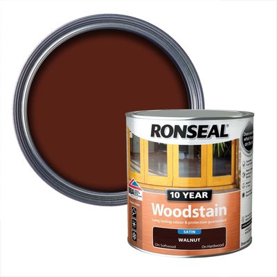 Ronseal 38682 10 Year Woodstain Walnut 750Ml - Thumbnail 2