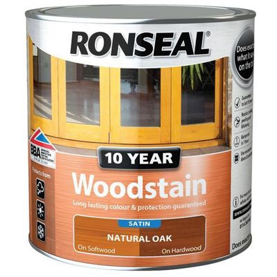 Ronseal 38683 10 Year Woodstain Natural Oak 750Ml - Thumbnail 2