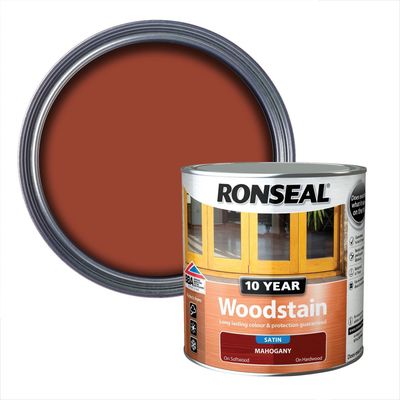 Ronseal 38685 10 Year Woodstain Mahogany 2.5 Litre - Thumbnail 2