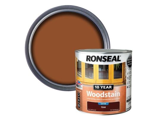 Ronseal 38692 10 Year Woodstain Teak 2.5 Litre
