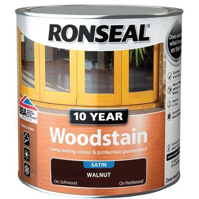 Ronseal 38693 10 Year Woodstain Walnut 2.5 Litre - Thumbnail 2