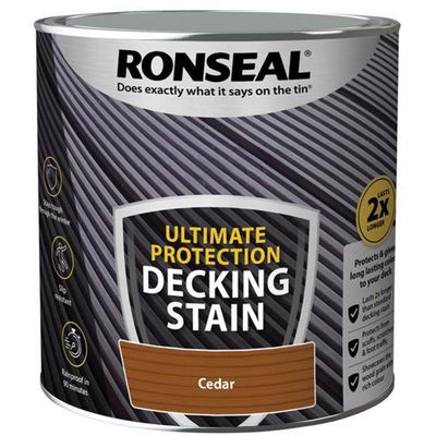 Ronseal 39106 Ultimate Protection Decking Stain Cedar 2.5 Litre - Thumbnail 2