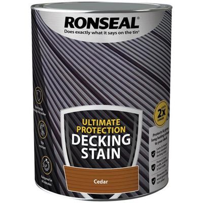 Ronseal 39107 Ultimate Protection Decking Stain Cedar 5 Litre - Thumbnail 2