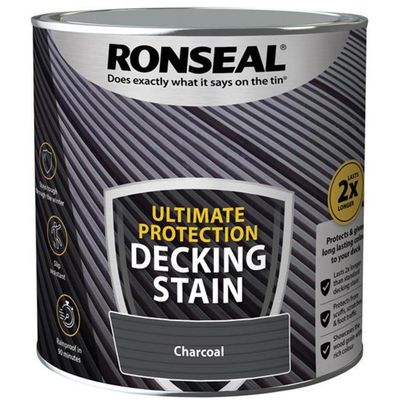 Ronseal 39108 Ultimate Protection Decking Stain Charcoal 2.5 Litre - Thumbnail 2