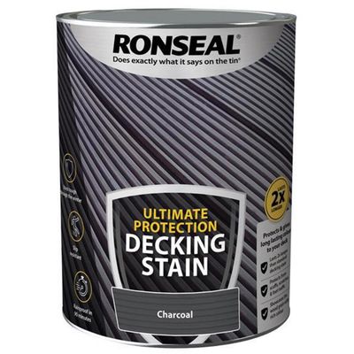 Ronseal 39109 Ultimate Protection Decking Stain Charcoal 5 Litre - Thumbnail 2