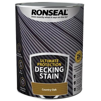 Ronseal 39111 Ultimate Protection Decking Stain Country Oak 5 Litre - Thumbnail 2