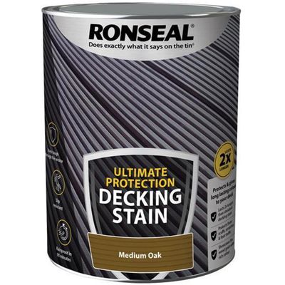 Ronseal 39115 Ultimate Protection Decking Stain Medium Oak 5 Litre - Thumbnail 2