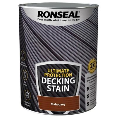 Ronseal 39118 Ultimate Protection Decking Stain Rich Mahogany 5 Litre - Thumbnail 2