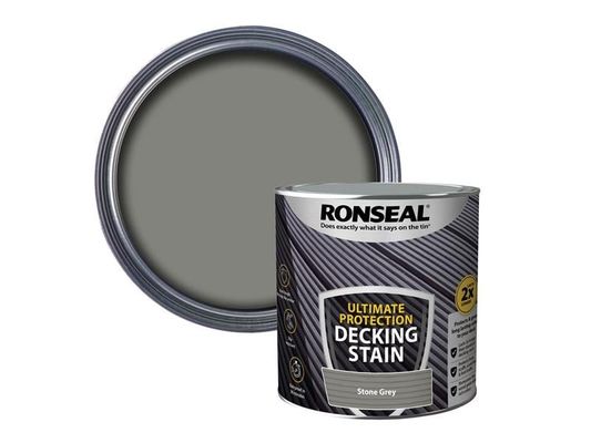 Ronseal 39121 Ultimate Protection Decking Stain Stone Grey 2.5 Litre