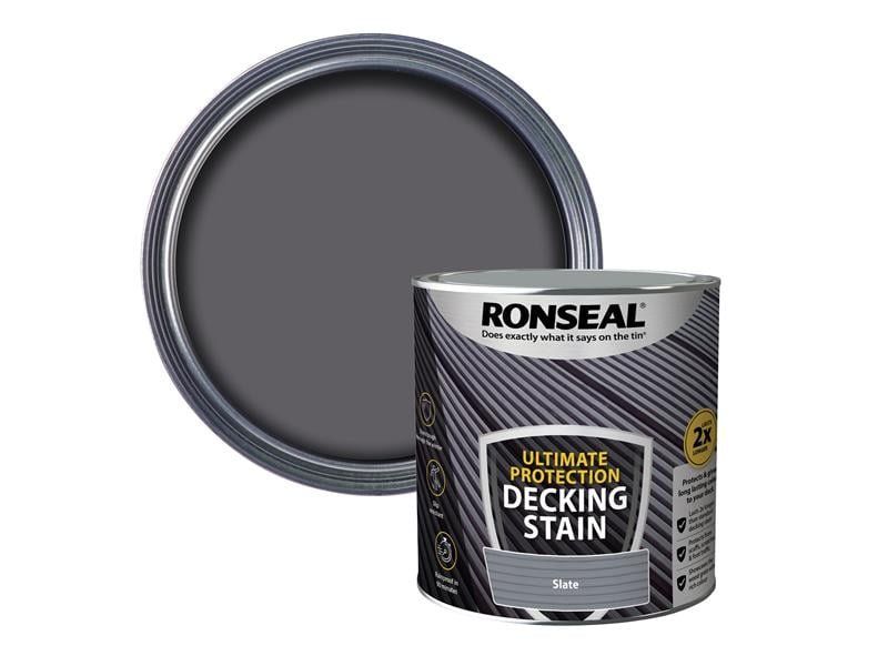 Ronseal 39122 Ultimate Protection Decking Stain Slate 2.5 Litre - Image 1