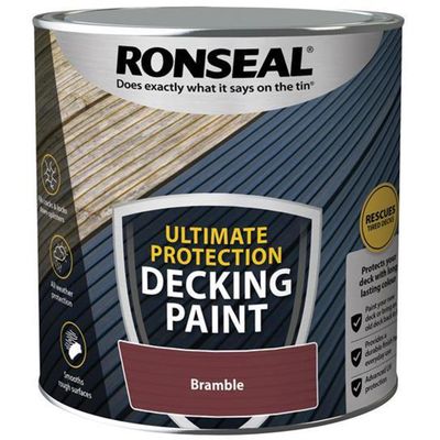 Ronseal 39142 Ultimate Protection Decking Paint Bramble 2.5 Litre - Thumbnail 2