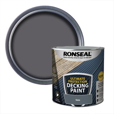 Ronseal 39159 Ultimate Protection Decking Paint Slate 2.5 Litre