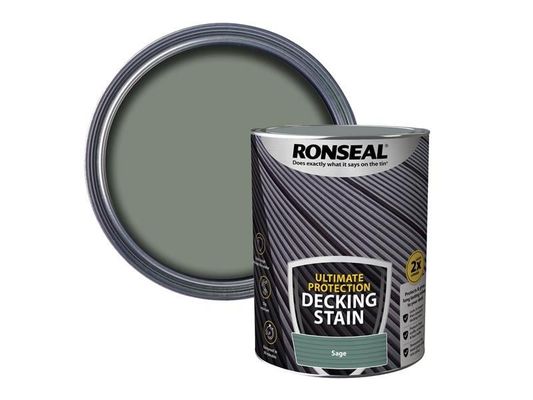 Ronseal 39222 Ultimate Protection Decking Stain Sage 5 Litre