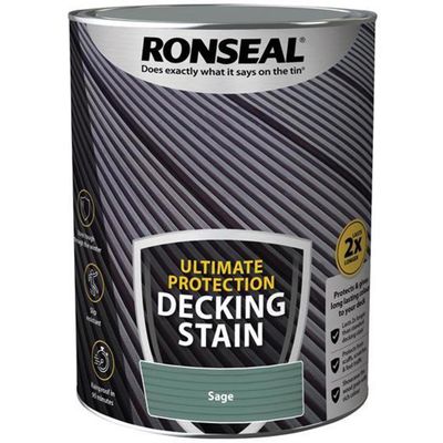 Ronseal 39222 Ultimate Protection Decking Stain Sage 5 Litre - Thumbnail 2