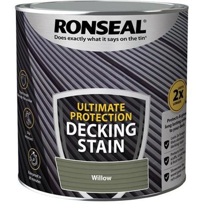 Ronseal 39223 Ultimate Protection Decking Stain Willow 2.5 Litre - Thumbnail 2