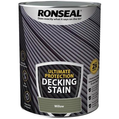 Ronseal 39224 Ultimate Protection Decking Stain Willow 5 Litre - Thumbnail 2