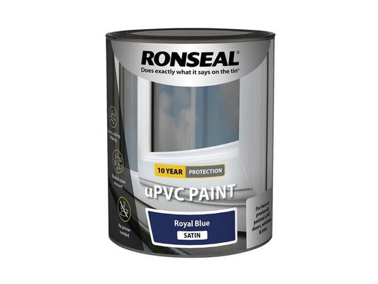 Ronseal 39390 Upvc Paint Royal Blue Satin 750Ml