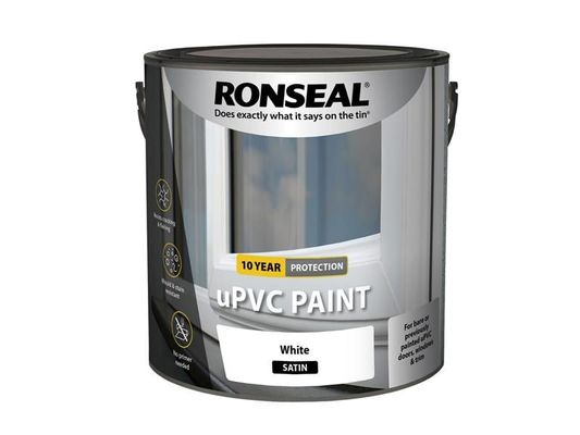 Ronseal 39394 Upvc Paint White Satin 2.5 Litre