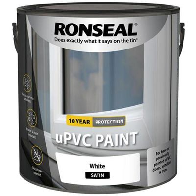 Ronseal 39394 Upvc Paint White Satin 2.5 Litre - Thumbnail 2