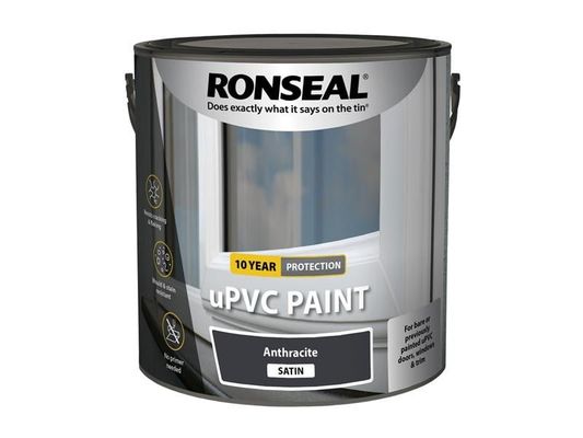 Ronseal 39401 Upvc Paint Anthracite Satin 2.5 Litre