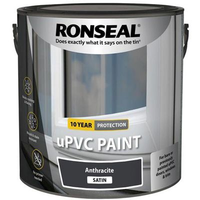 Ronseal 39401 Upvc Paint Anthracite Satin 2.5 Litre - Thumbnail 2