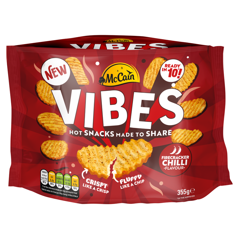 McCain Vibes Firecracker Chilli Hot Potato Snack 355g - Image 1