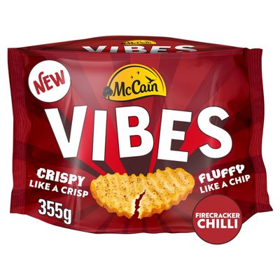 McCain Vibes Firecracker Chilli Hot Potato Snack 355g - Thumbnail 2