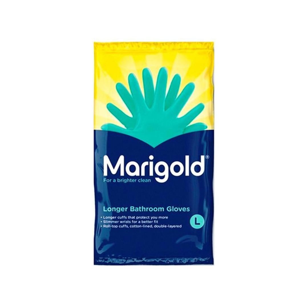 Marigold 175486 Bathroom Gloves Medium Green - Image 1