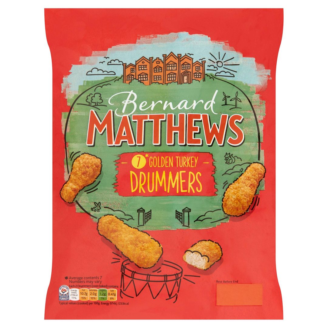 Bernard Matthews 7 Golden Turkey Drummers 350g - Image 1
