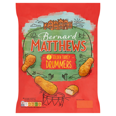 Bernard Matthews 7 Golden Turkey Drummers 350g - Thumbnail 2