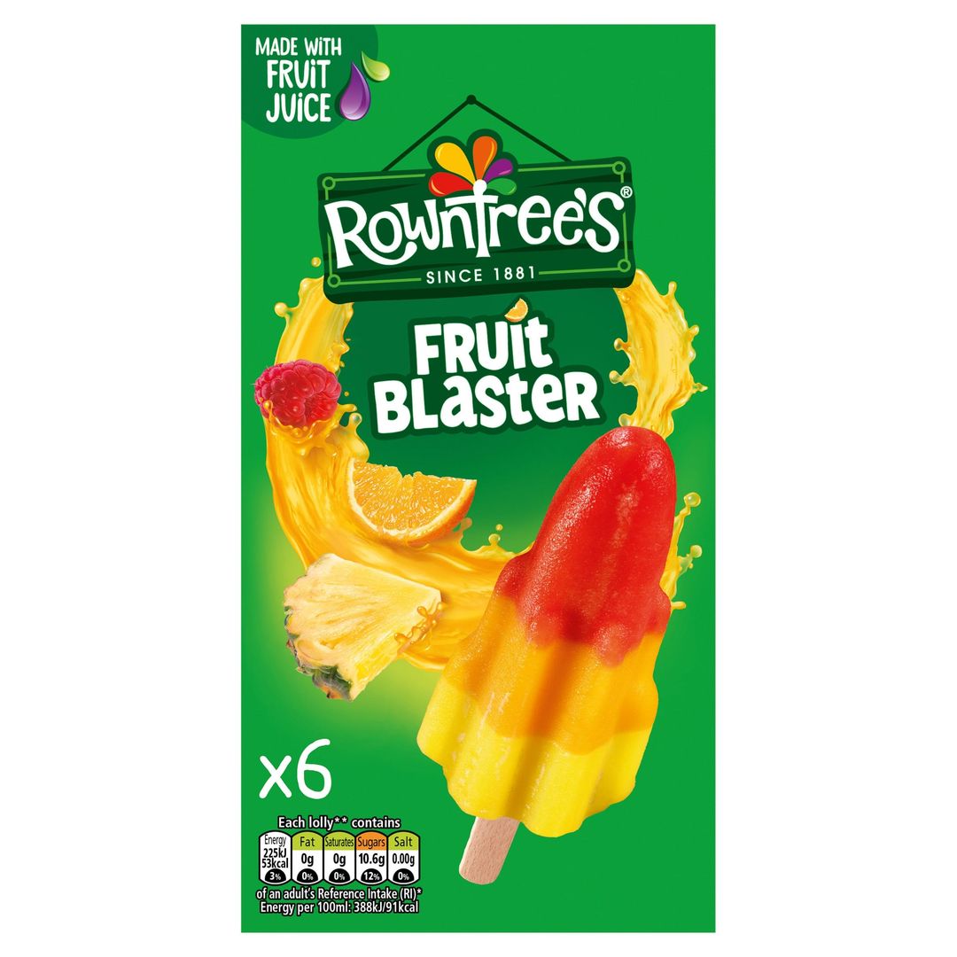 Rowntree's Fruit Blaster 6 x 58ml - Image 1