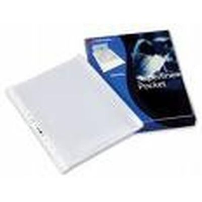 Rexel Superfine Top Opening Embossed A4 Pocket Clear (100)