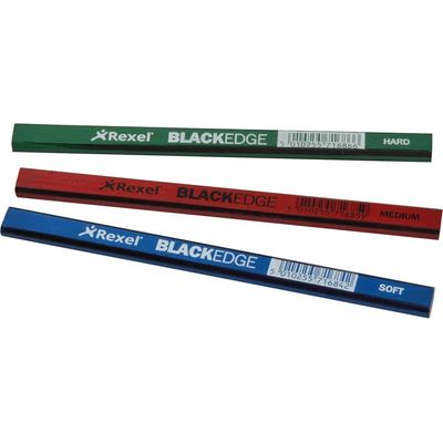 Blackedge 34326 Carpenterfts Pencils - Assorted (Card 12)