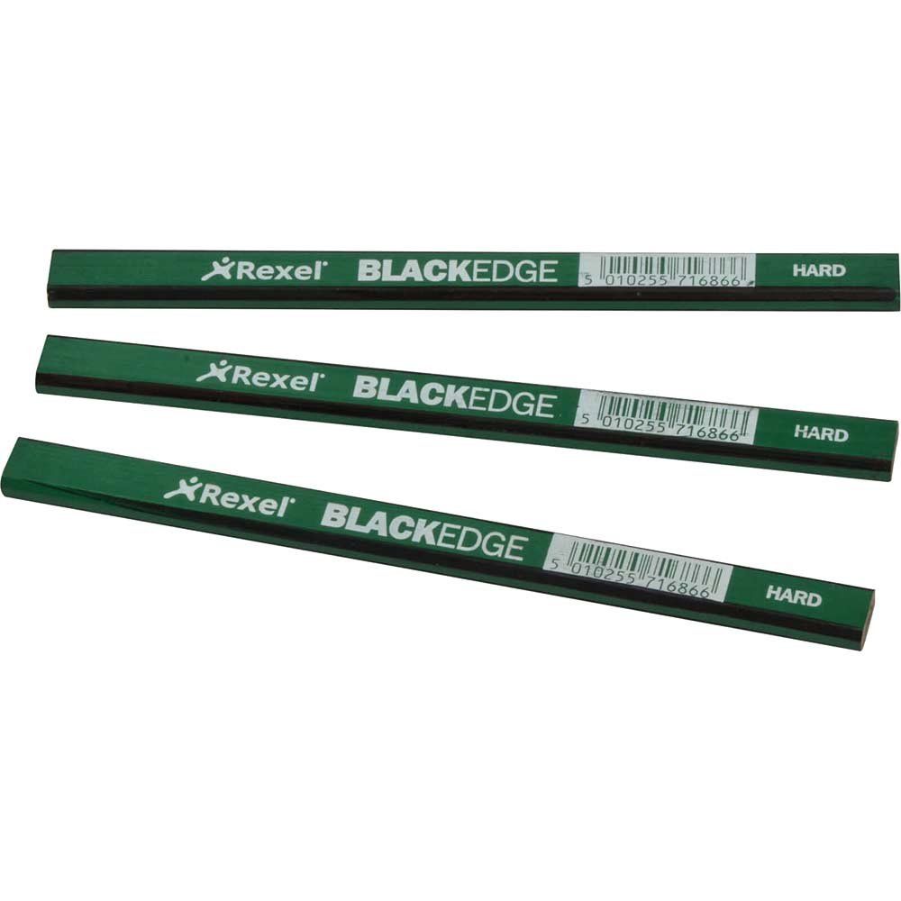Blackedge 34332 Carpenterfts Pencils - Green / Hard (Card 12) - Image 1
