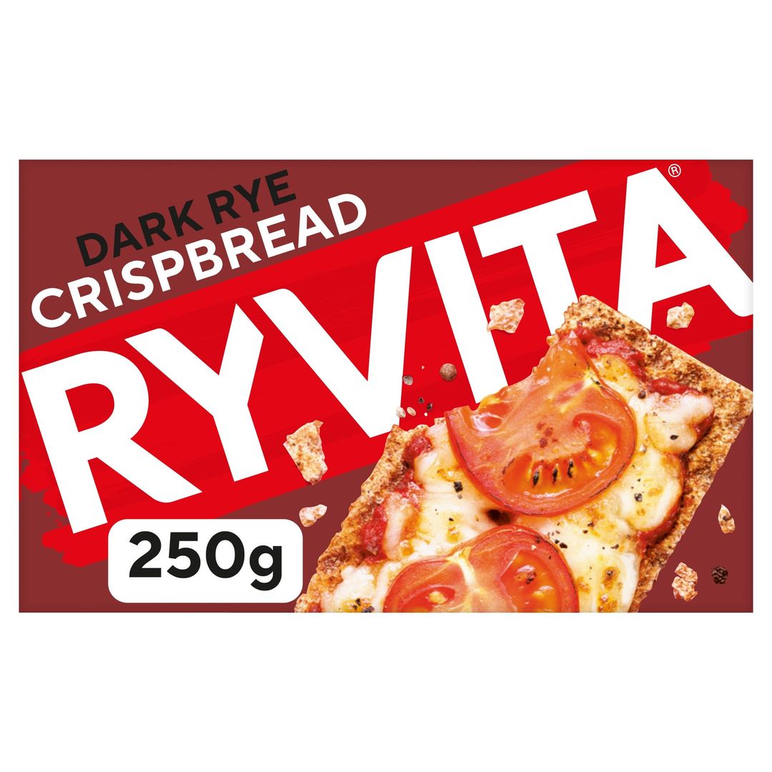 Ryvita Crispbread Dark Rye Crackers 250g - Image 1