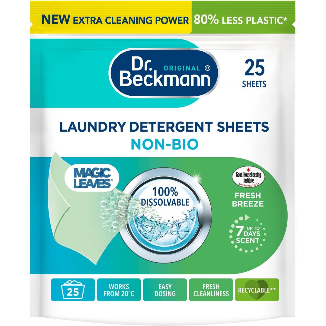 Dr Beckmann Magic Leaves Non Bio Detergent Sheets - Image 1