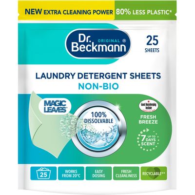 Dr Beckmann Magic Leaves Non Bio Detergent Sheets