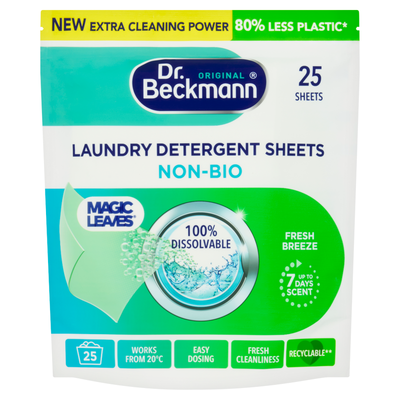 Dr Beckmann Magic Leaves Non Bio Detergent Sheets - Thumbnail 2