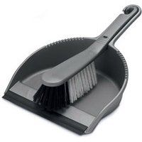 Addis Soft Dustpan and Brush Set Metallic Silver - 510390 - Image 1