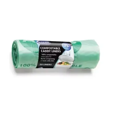 Addis Compostable Caddy Liners Green (Roll 20) - 517536