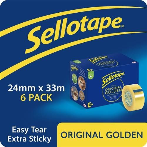 Sellotape 1443254 stationery tape 33 m Gold 6 pc(s) - Image 1