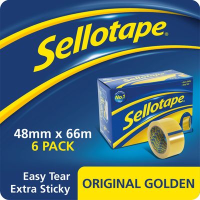 Sellotape 1443304 stationery tape 66 m Gold 6 pc(s)