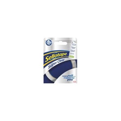 Sellotape Super Clear Tape Easy Tear Strong Extra Thick 24mm x 50m Pack 6) - 1569087