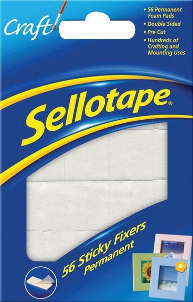 Sellotape 1445423 Sticky Fix Card X 56 12 X 25Mm