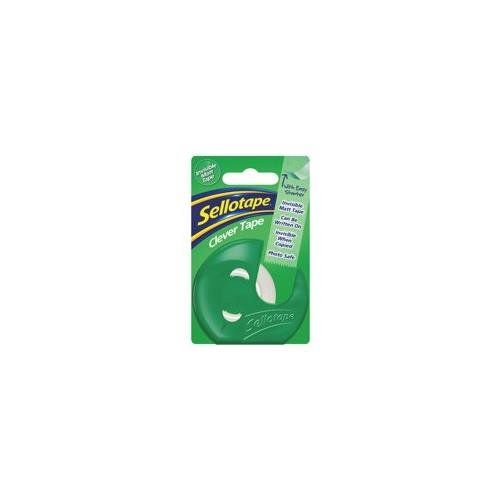 Sellotape Clever Tape and Dispenser 18mm x 25m (Pack 6) - 1766010 - Image 1