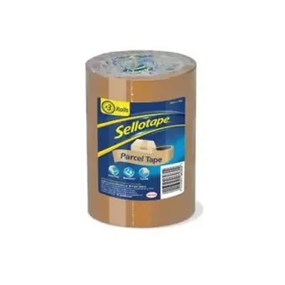 Sellotape Brown High-Strength Parcel Tape for Professional Use 48mmx50m, 6 rolls - Parcel Tape - Thumbnail 2
